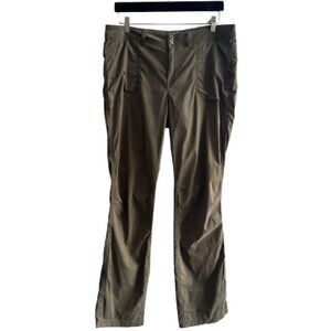 Gramicci Green Roll-Up Utilitarian Outdoor Climbing Hiking Pants Cotton Nylon